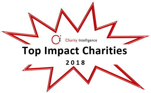 Top Impact Charities 2018|Woman holding her baby in front of camera.|Senior woman posing with three children.