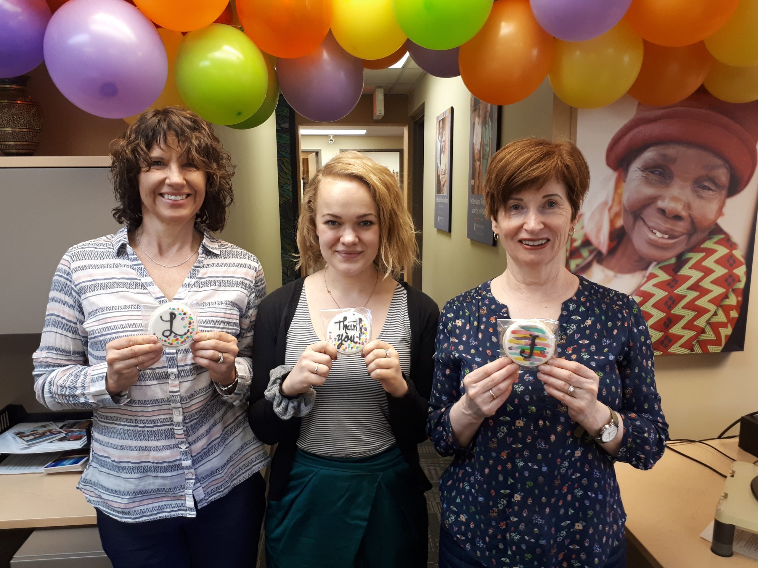 National Volunteer Week 2018 at Operation Eyesight|From left to right: Blaire (white dress)