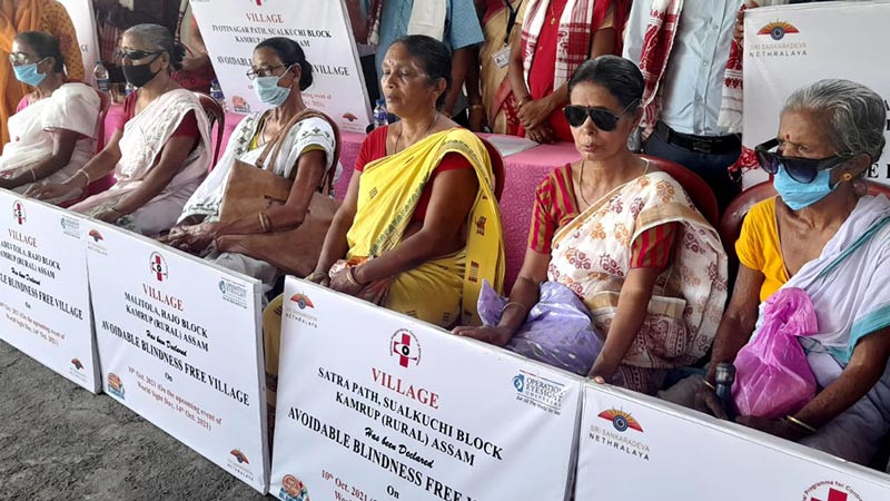 A group of senior woman